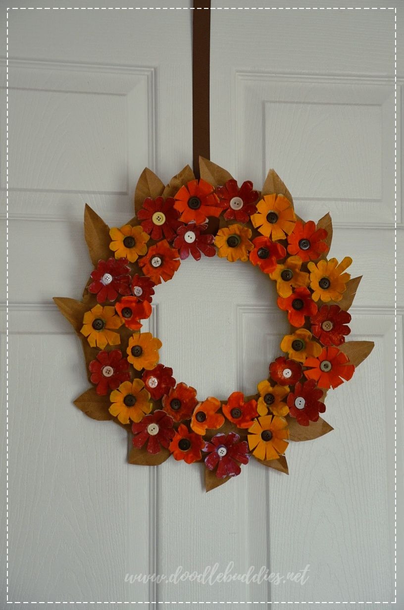 handmade fall wreath